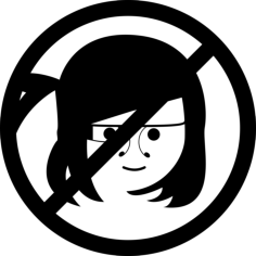 Google Glasses On Children Not Allowed Signal Sticker Outline Svg File, Free Vectors File